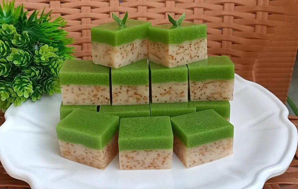 ilustrasi puding pandan santan gula merah (YouTube.com/Diary Siska)