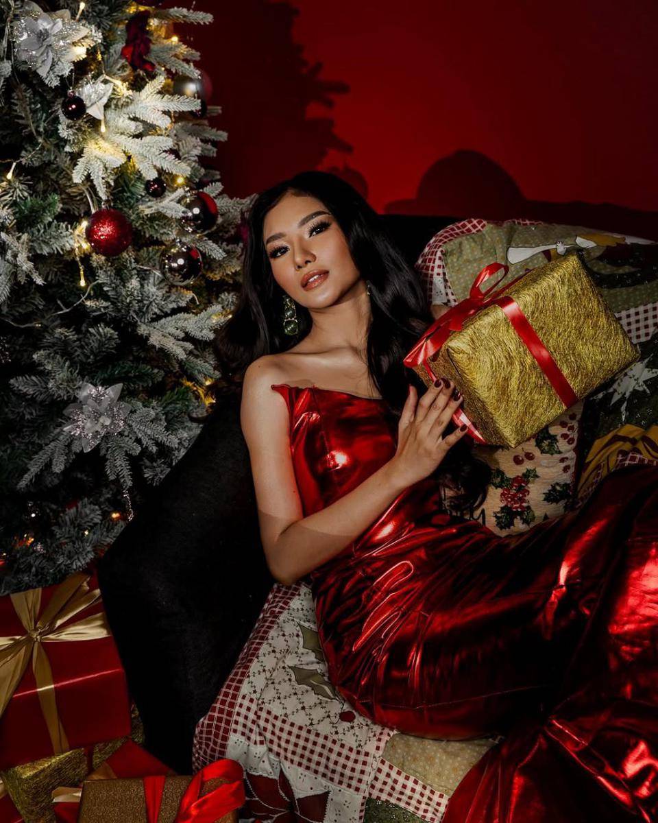 Pemotretan Ratu Kecantikan Indonesia untuk Merayakan Natal 2024 (Instagram.com/panjisdh for Instagram.com/babykristami)