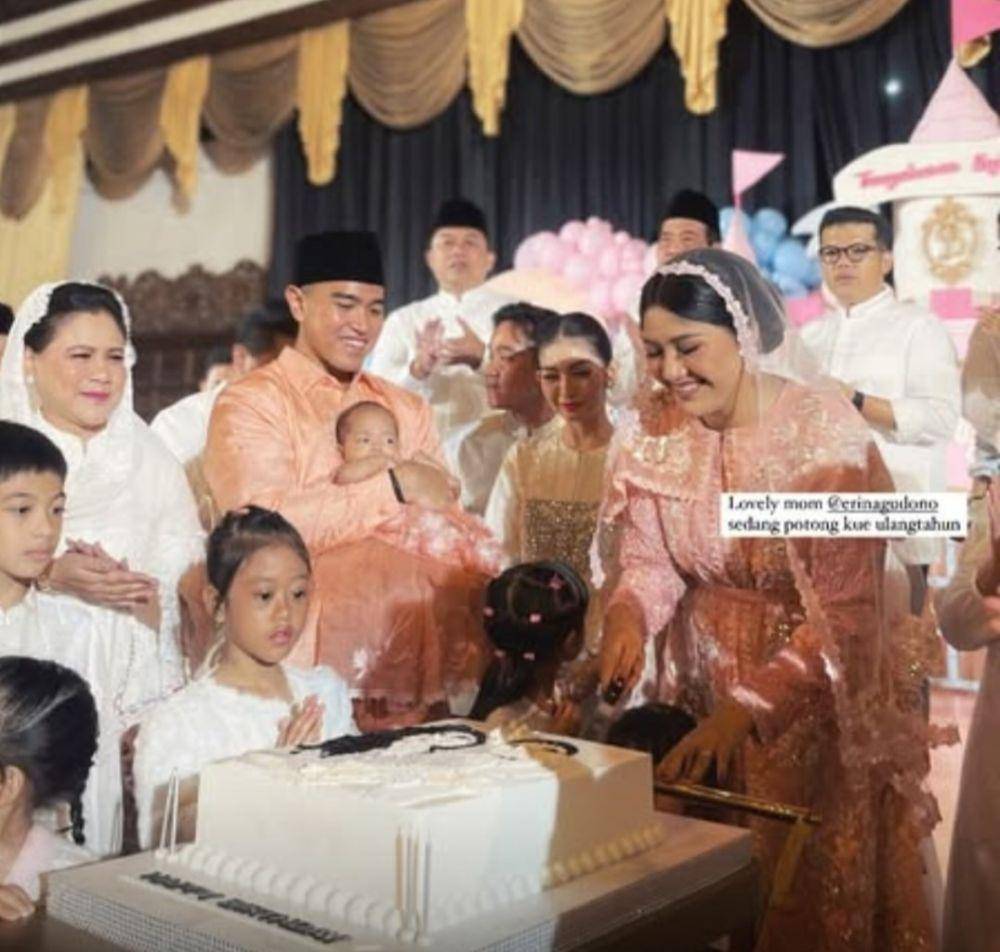 Akikah Bebingah Sang Tansahayu, anak Kaesang Pangarep dan Erina Gudono. (ollatisya via Instagram.com/erinagudono)