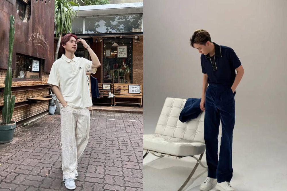 7 Inspirasi Outfit Polo Shirt ala Aktor Mark Siwat, Smart dan Sleek!