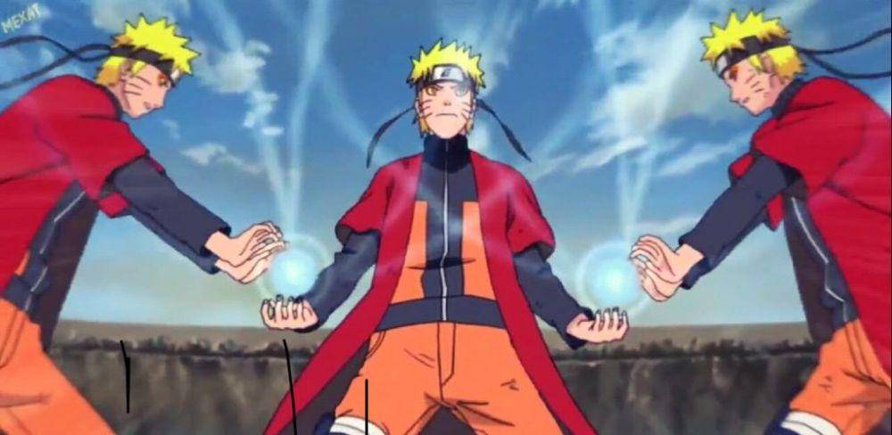 Sage Art: Rasengan Barrage (dok. Pierrot/Naruto: Shippūden)