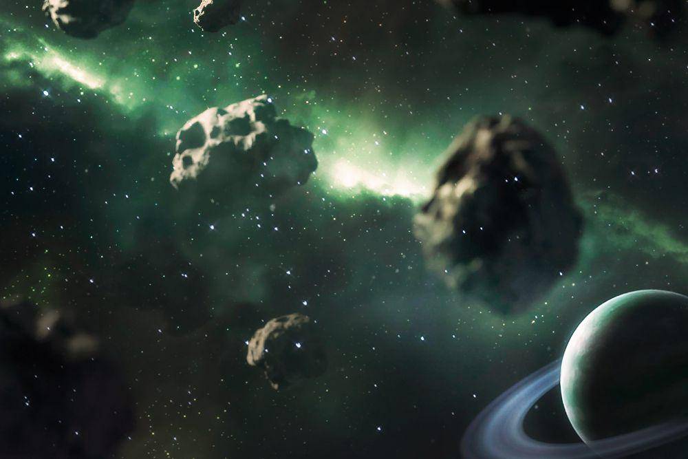 ilustrasi asteroid 2003 EH1 (freepik.com/Freepik)