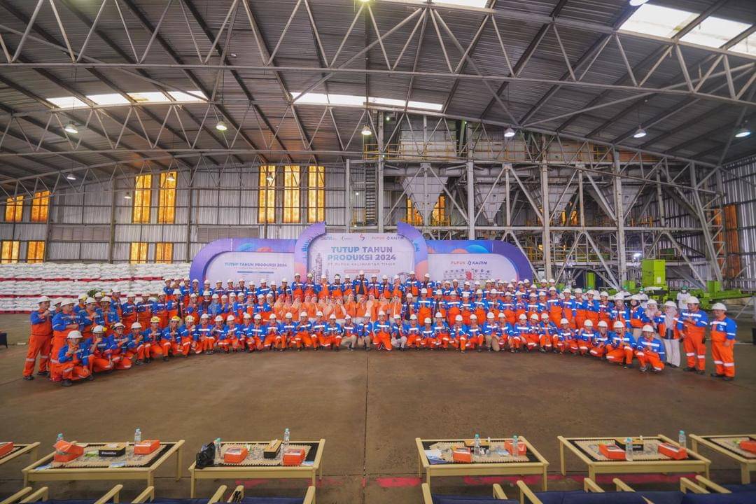 Acara penutupan tahun produksi 2024 PT Pupuk Kalimantan Timur.