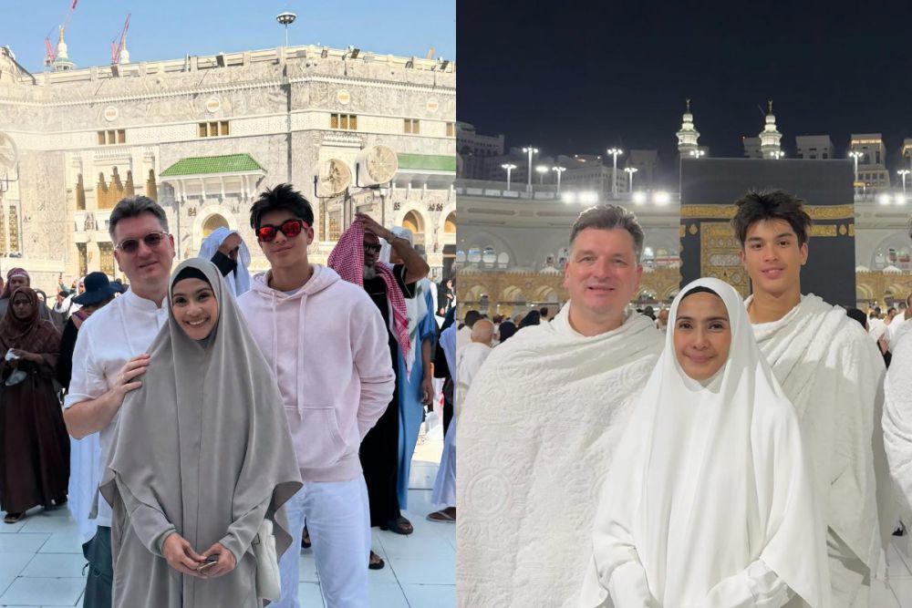 7 Momen Maudy Koesnaedi Umrah Akhir Tahun 2024, Bareng Suami dan Anak