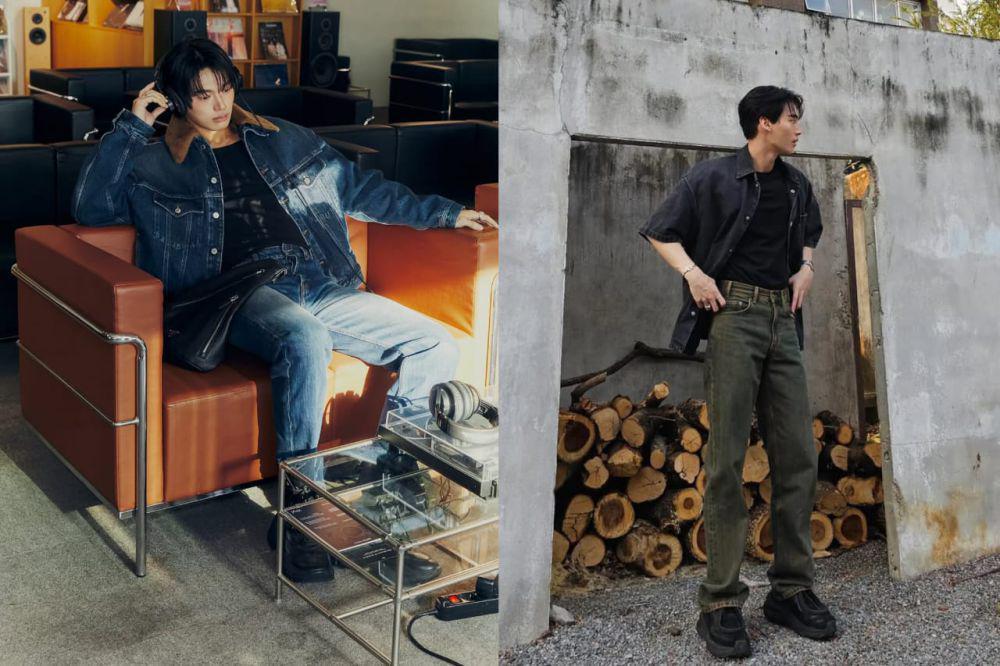7 Inspirasi Outfit Denim on Denim ala Aktor Win Metawin, Rugged Charm!