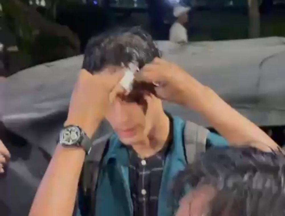 Demo Tolak Kenaikan PPN 12 Persen di Patung Kuda, 3 Mahasiswa Terluka