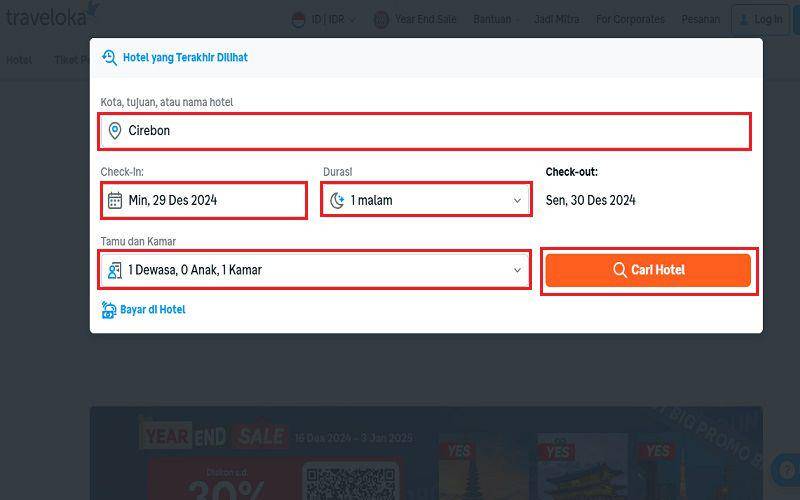 cara pesan hotel murah di Traveloka (dok. pribadi/Jubaedah Haryani)