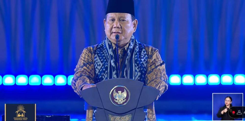 Ucapan Selamat dan Apresiasi Prabowo Atas Perayaan Natal yang Aman