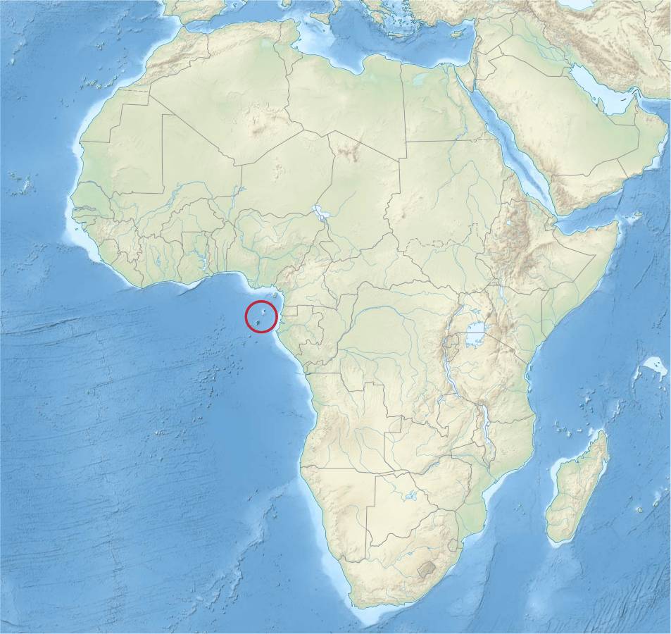 Lokasi Sao Tome dan Principe di Afrika. (commons.wikimedia.org/TUBS)