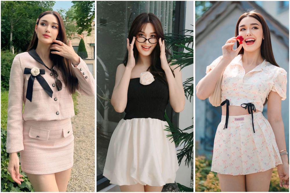 7 Dress Aksen Bunga dan Pita ala Jacqueline Muench