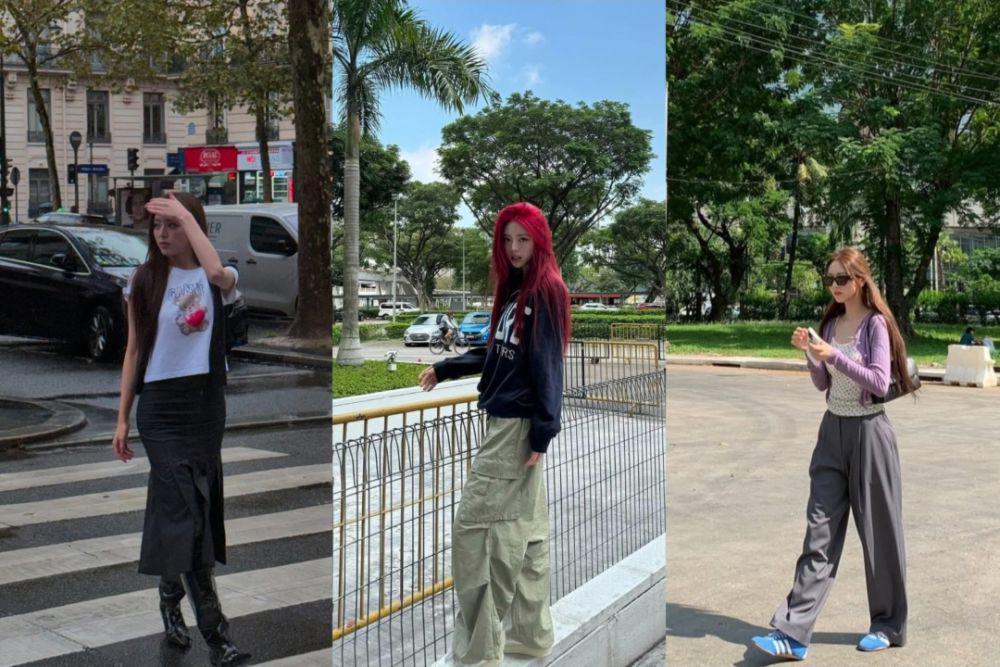 10 Gaya Outfit Hangout ala Yuna ITZY, Modis Maksimal!