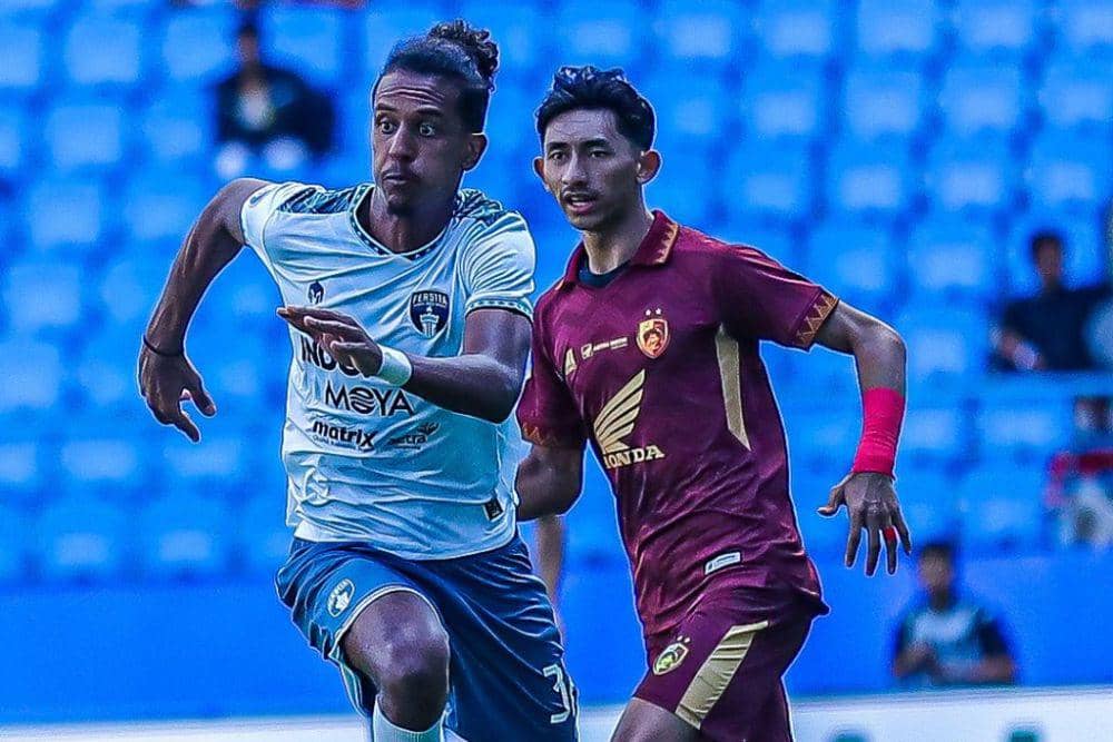 Salah satu momen pertandingan pekan ke-24 BRI Liga 1 2023/24 antara PSM Makassar versus Persita Tangerang yang berlangsung di Stadin Batakan Balikpapan, 4 Februari 2024. (Instagram.com/persita.official)