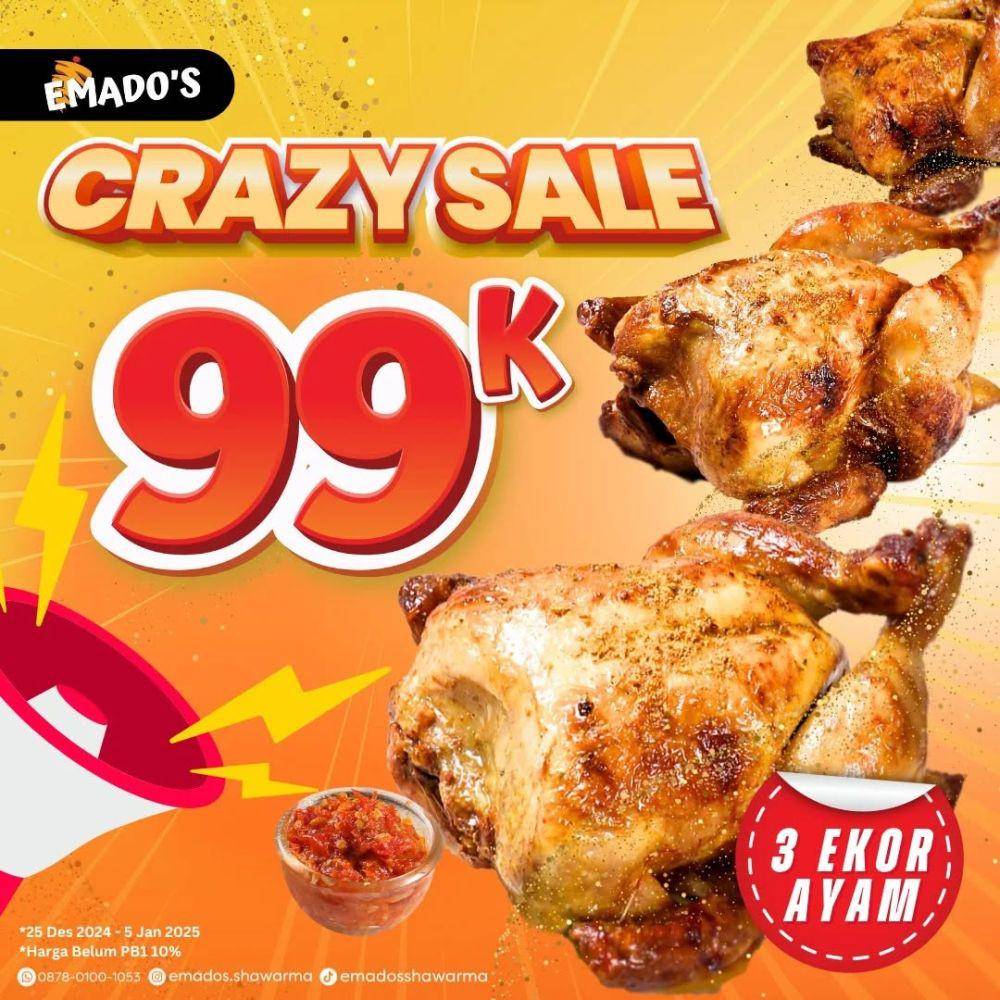 Promo Tahun Baru di Emados Shawarma (instagram.com/emados.shawarma)