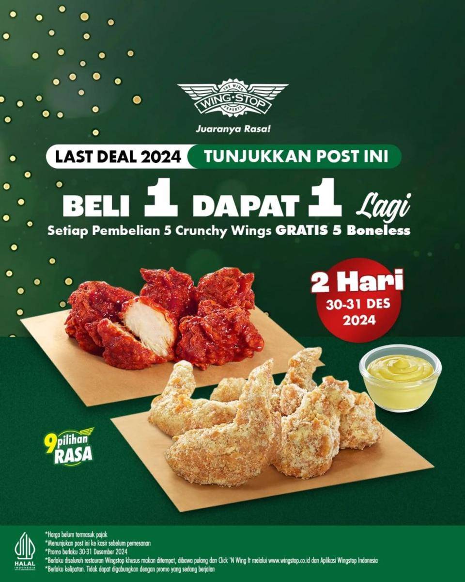 Promo Tahun Baru 2025 Wingstop (instagram.com/wingstopid)