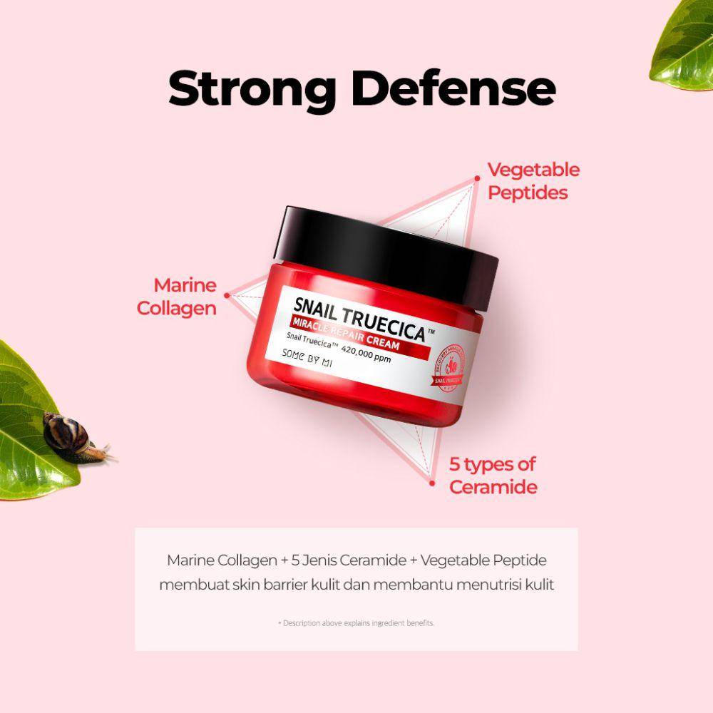 SOME BY MI Snail Truecica Repair Cream (shopee.co.id/Some By Mi Official Shop)