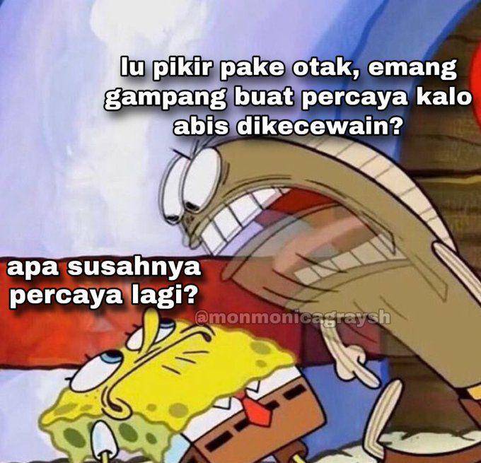 Meme SpongeBob (x.com/monmonicagraysh)
