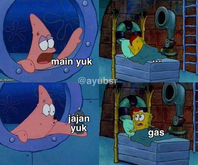 Meme SpongeBob (x.com/ayubsr)