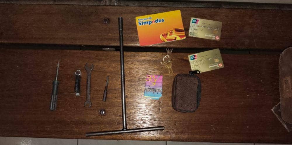 Barang bukti curanmor (Dok: Polsek SU 2)