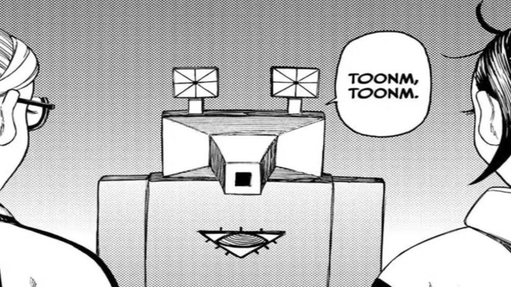 Ludris karakter Dandadan (dok. Yukinobu Tatsu, Science SARU, Shounen Jump+/Dandadan)