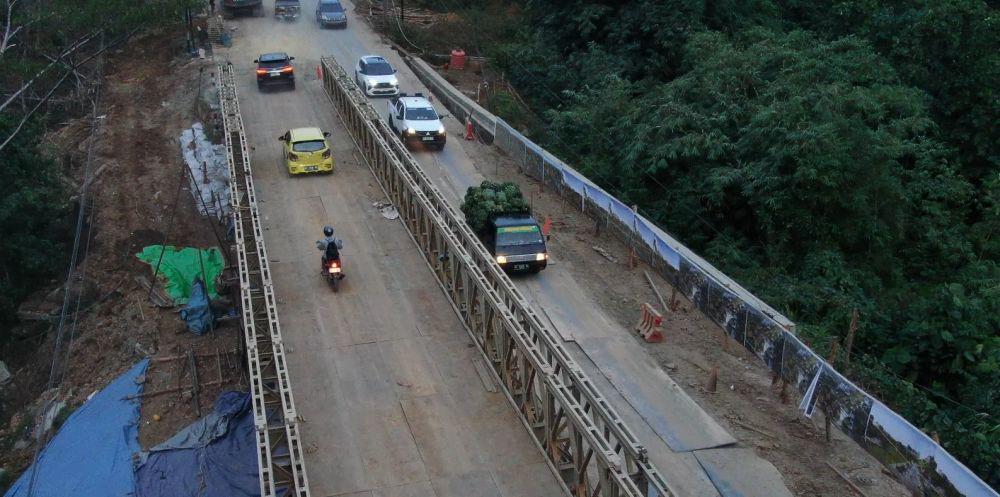 Jembatan Bailey di Akses IKN Rampung, Kendaraan Mulai Bisa Melintas
