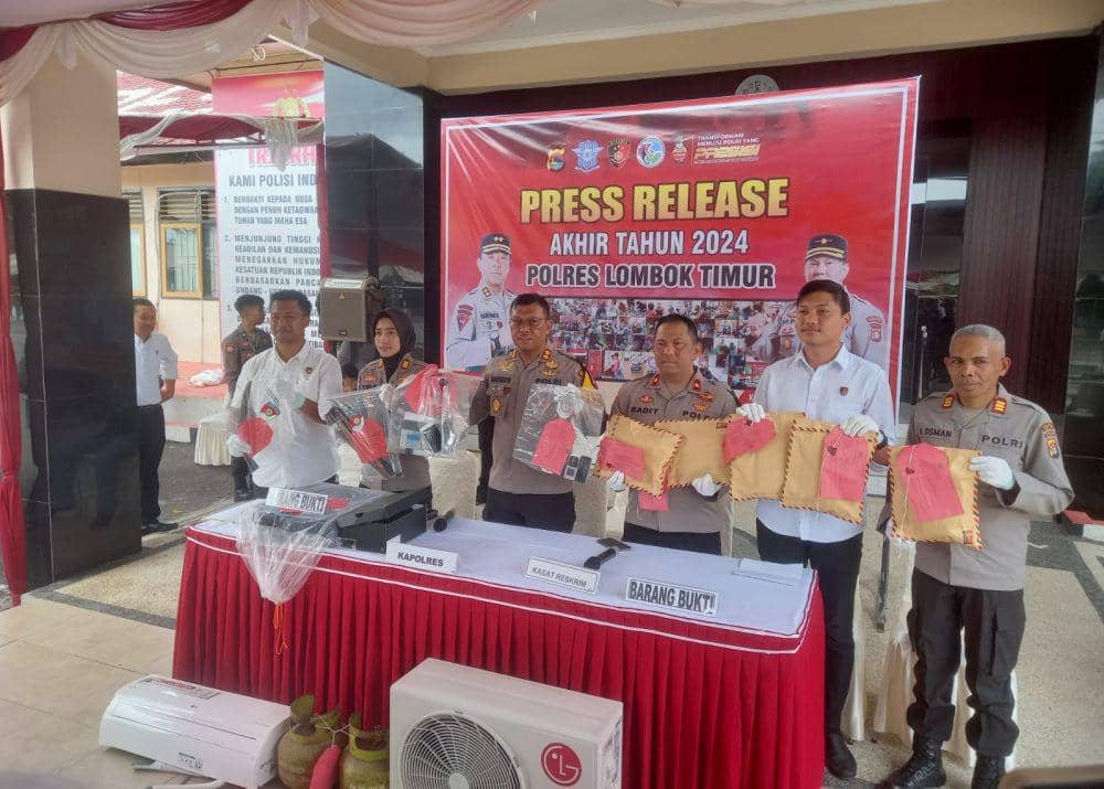 Kasus Kejahatan di Lotim Meningkat selama 2024
