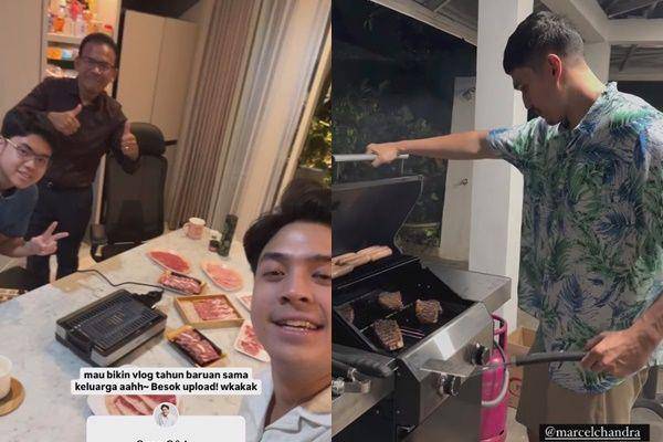 potret persiapan artis jelang tahun baru 2025 (instagram.com/jeromepolin | instagram.com/marcelchandra)