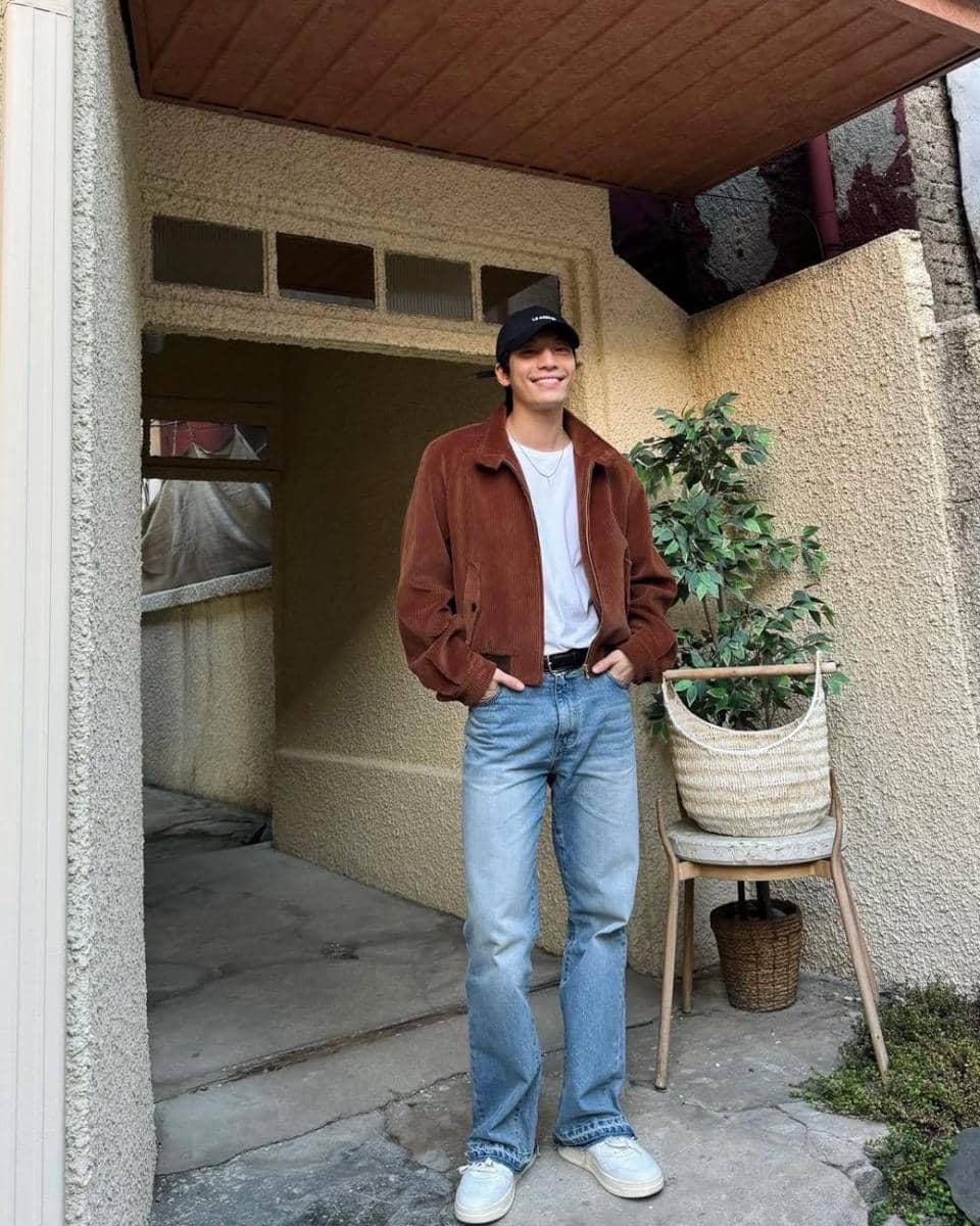 Outfit nuansa coklat ala Wi Ha Joon (Instagram.com/wi_wi_wi)