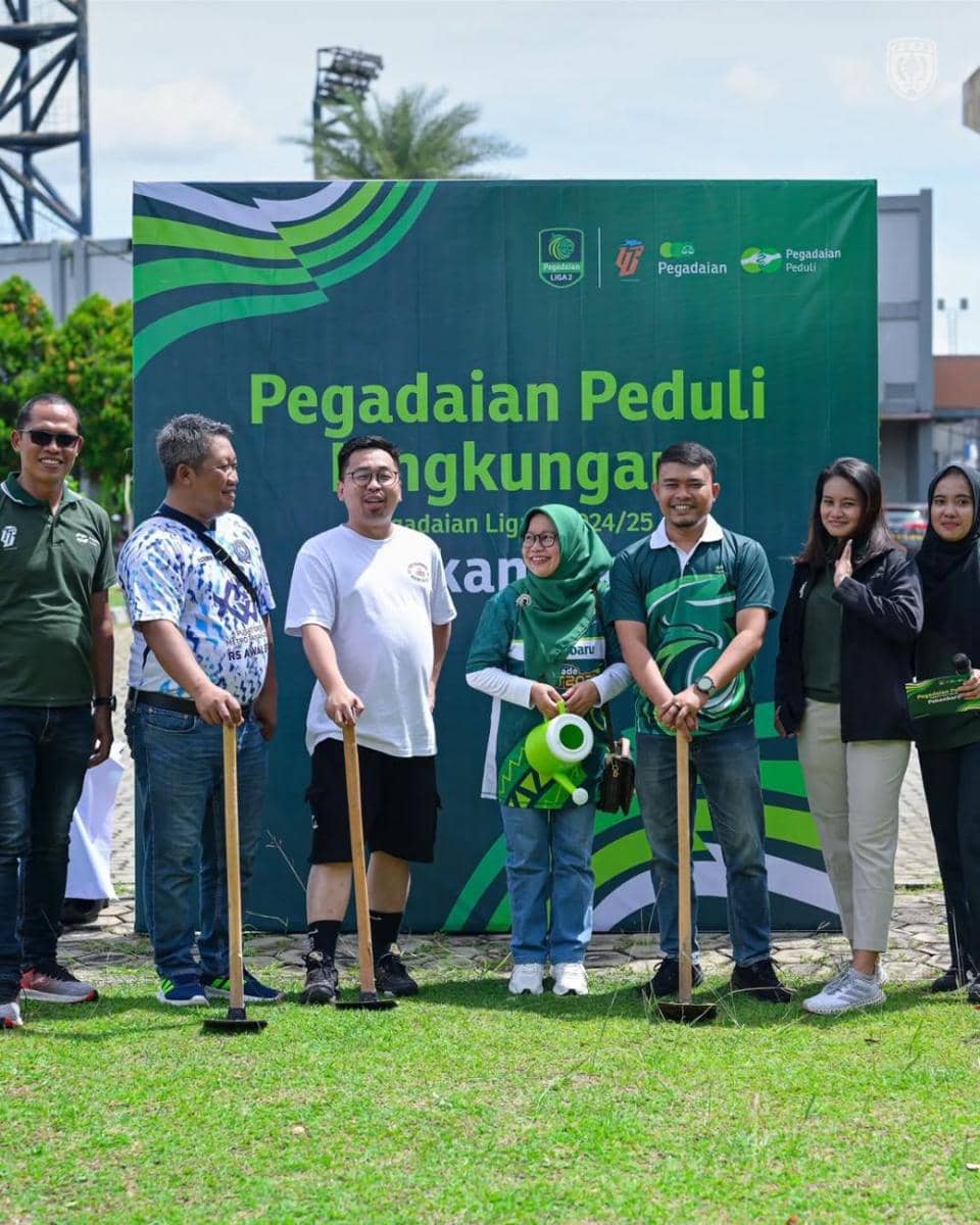 Aksi Pegadaian Peduli bareng klub PSPS Pekanbaru (instagram/pspsriau)
