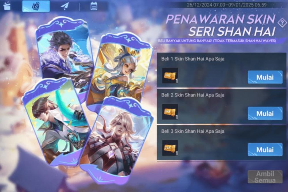 Event Penawaran Skin Seri Shan Hai di Honor of Kings, makin Murah!