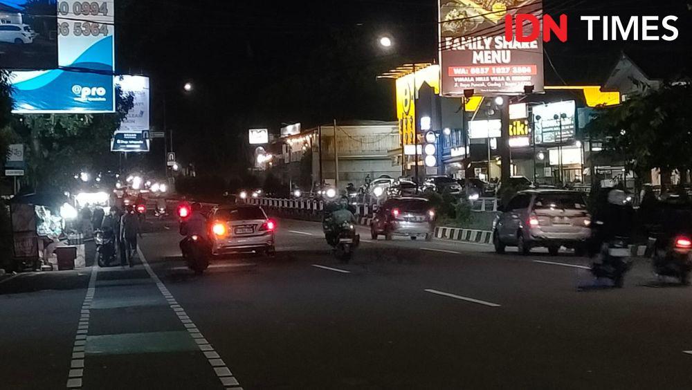 Lalu lintas Bogor lancar di malam Tahun Baru 2025 (IDN Times/Linna)