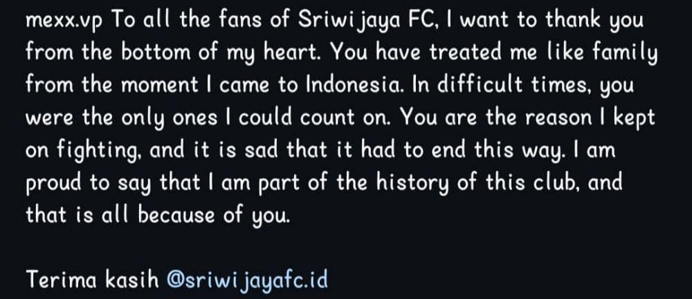 Tangkapan layar instagram Meghon Valpoort