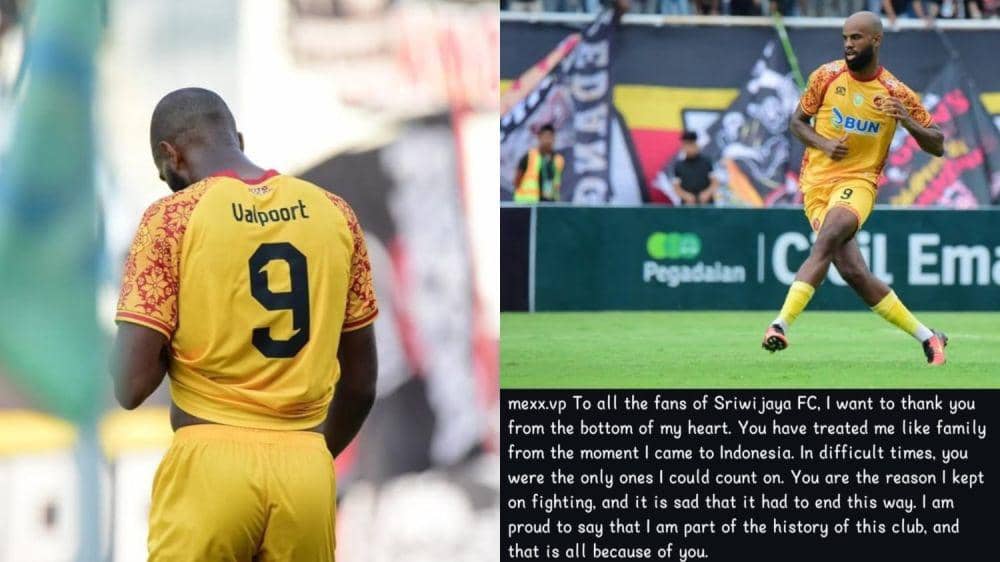 Meghon Valpoort pamit undur diri dari Sriwijaya FC (Dok. Instagram)