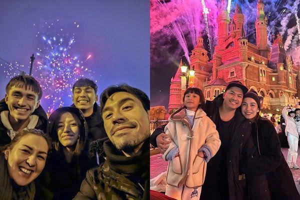 10 Potret Seru Artis Rayakan Malam Tahun Baru 2025 di Luar Negeri