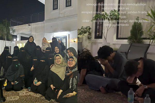 7 Potret Umi Pipik Gelar Pengajian, Peringati Malam 1 Rajab