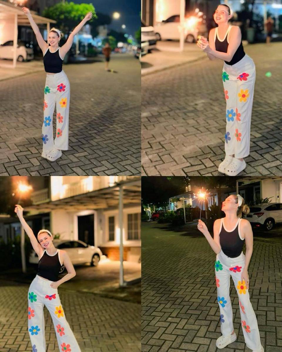 Gaya Seleb di Malam Tahun Baru 2025 (instagram.com/alessia89cestaro)