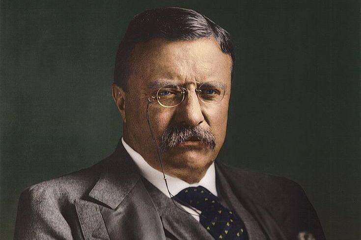Ilustrasi lukisan wajah Teddy Roosevelt. (Pinterest/Getty Images)