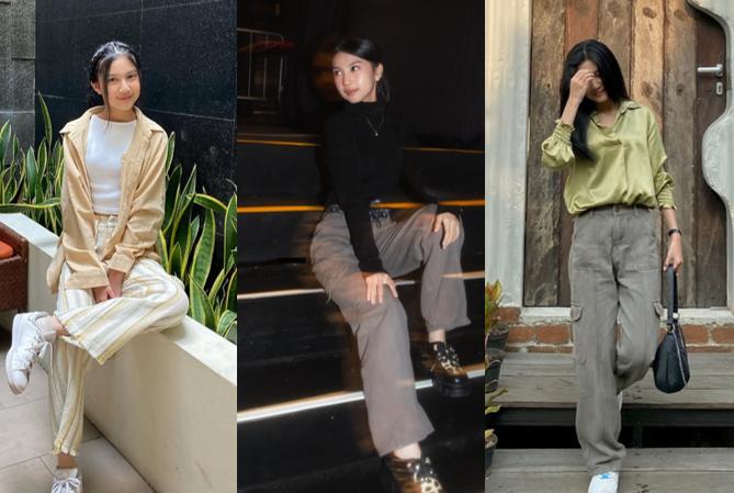 8 Gaya Anindya JKT48 dengan Outfit Nuansa Earth Tone, Kalem!