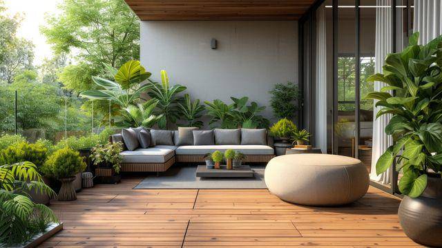 Dekorasi teras rumah modern (vecteezy.com/gankogroup)