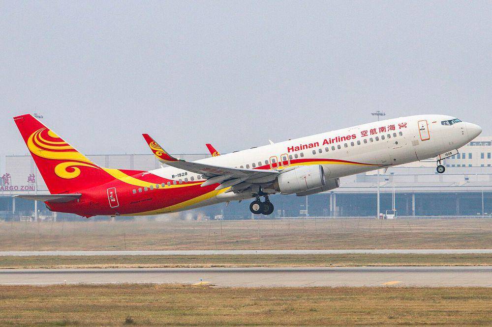 potret pesawat maskapai Hainan Airlines (commons.wikimedia.org/Windmemories)