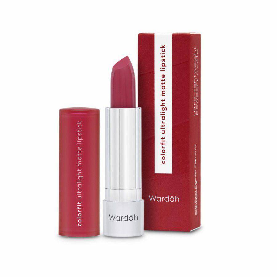 Wardah Colorfit Ultralight Matte Lipstick 07 Crimson Red (dok. WARDAH)