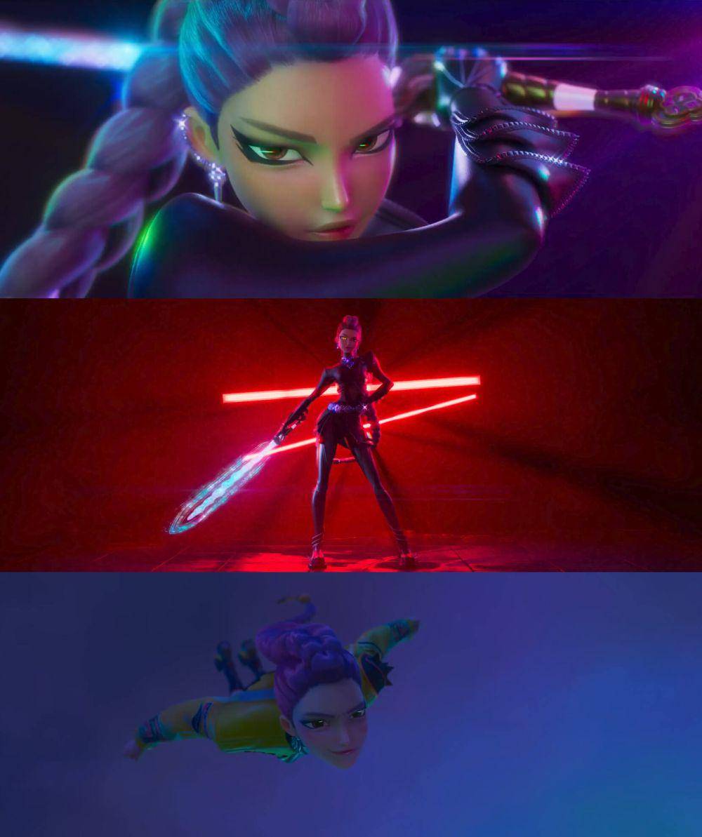 adegan dalam film K-Pop: Demon Hunters. (dok. Netflix/K-Pop: Demon Hunters)