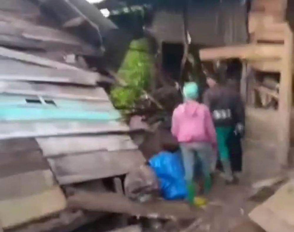 Penampakan lokasi kejadian pascaserangan kawanan gajah di Talang Badar Blok 4 Reg39 di Pekon Doh, Tanggamus. (IDN Times/Istimewa).