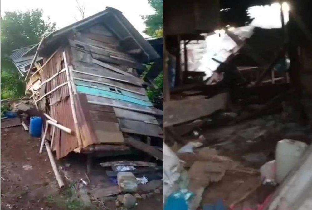 Penampakan lokasi kejadian pascaserangan kawanan gajah di Talang Badar Blok 4 Reg39 di Pekon Doh, Tanggamus. (IDN Times/Istimewa).