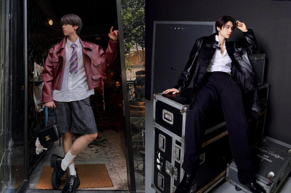 7 Ide Styling Leather Jacket ala Aktor Dunk Natachai, Urban Rockstar!