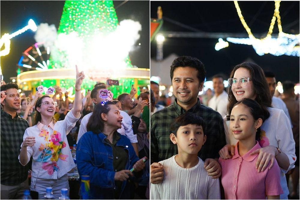 8 Potret Keluarga Arumi Bachsin Rayakan Tahun Baru di Surabaya, Meriah