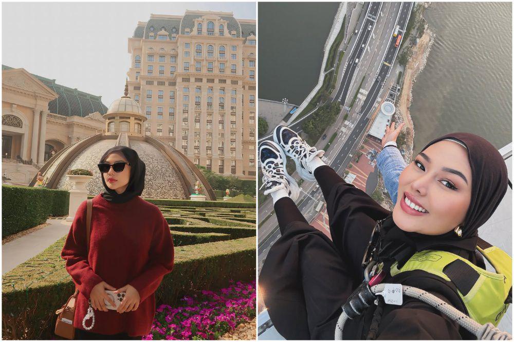 8 Potret Dara Arafah Liburan di Macau, Coba Wahana Skywalk!