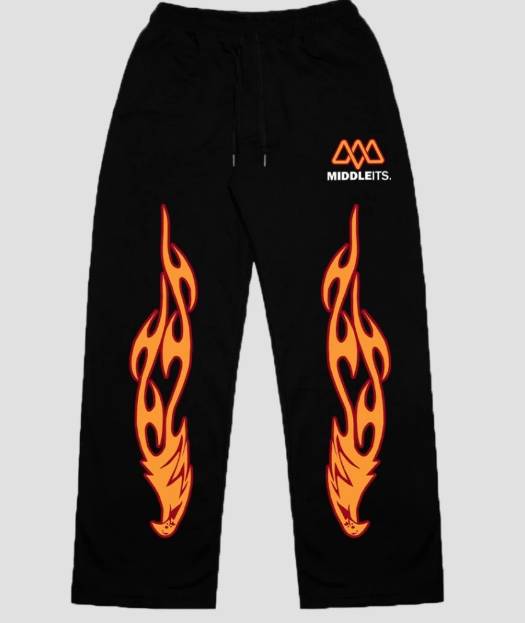 Middleits Sweatpants Casual Light Up Fleece (shopee.co.id/Middleits Official Shop)