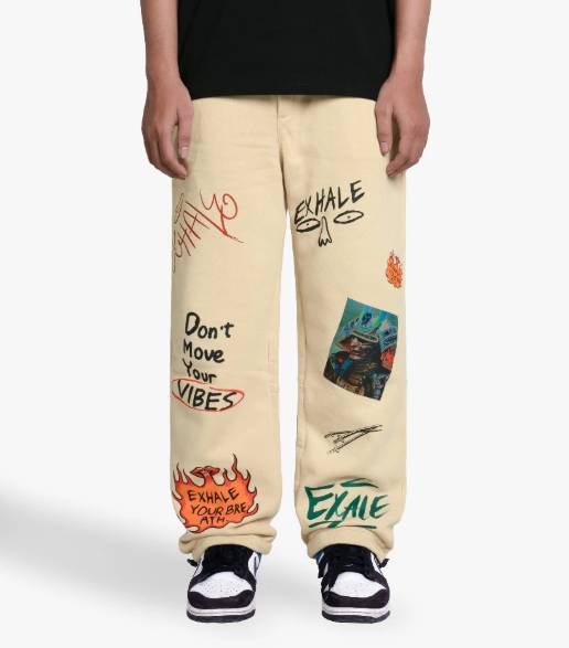 Exhale Fleece Pants Samu Khaki (shopee.co.id/Exhale Apparel Official Store)