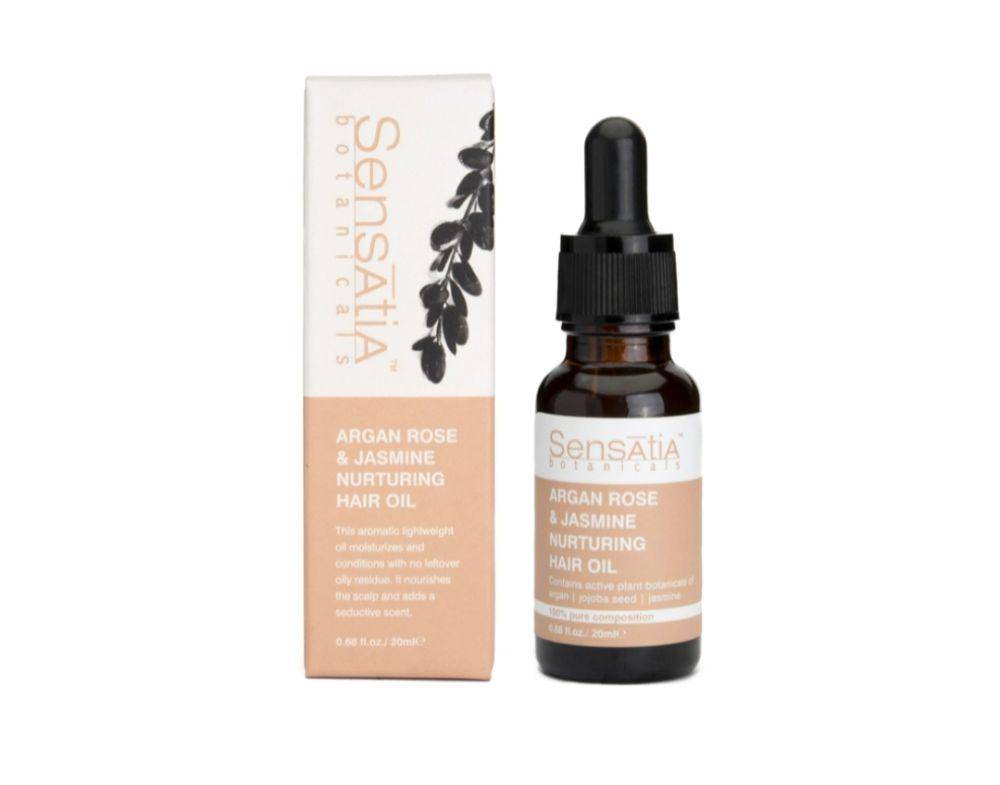 Sensatia Botanicals Argan Rose and Jasmine Nurturing Hair Oil (sensatia.com)