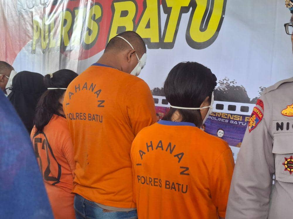 Konferensi Pers kasus jual beli anak di Kota Batu. (IDN Times/Rizal Adhi Pratama)